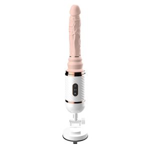 automatisk støtende og vibrerende dildo